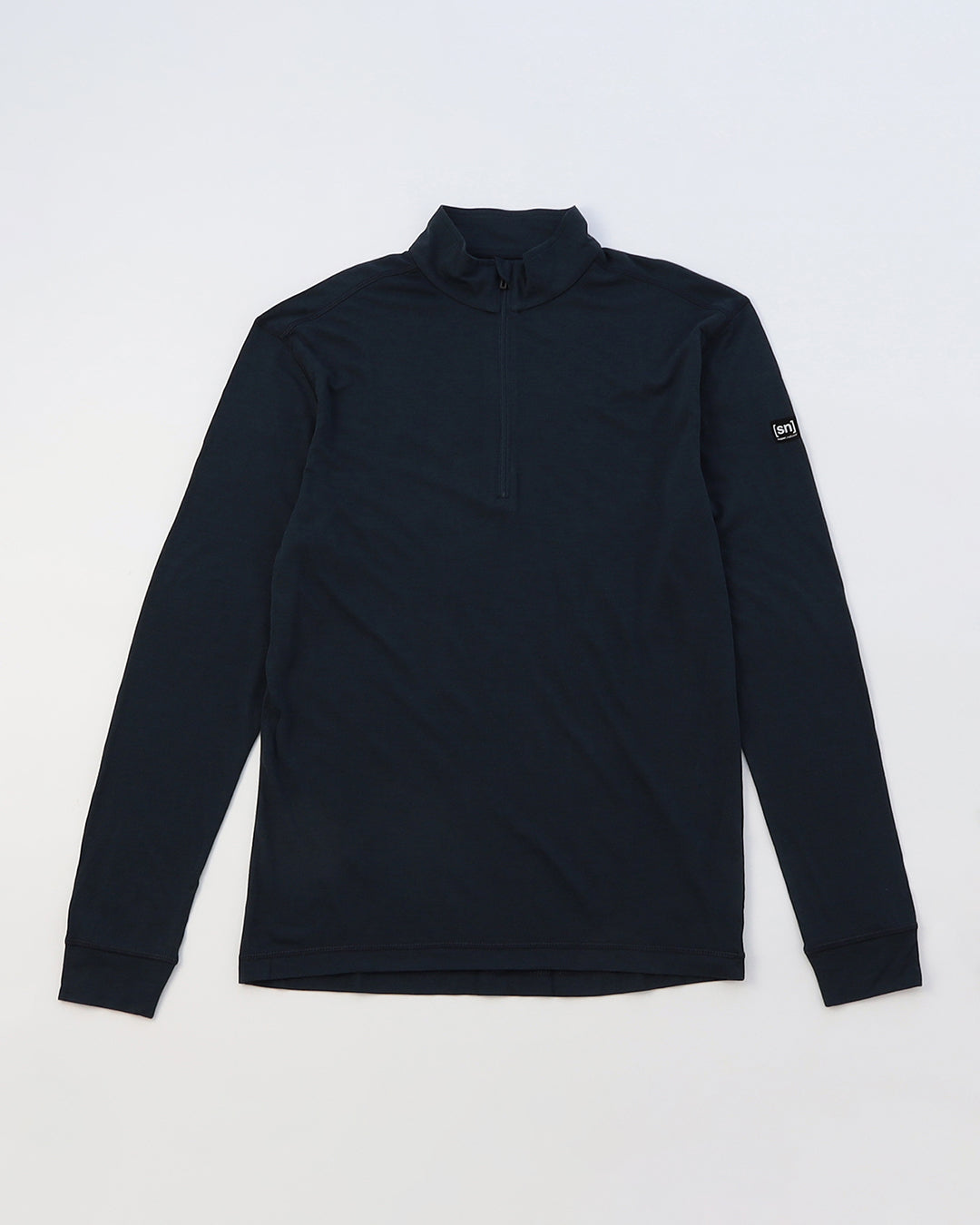 Mツンドラ175ZIP1/4 メリノウールのハーフジップ長袖ベースレイヤー