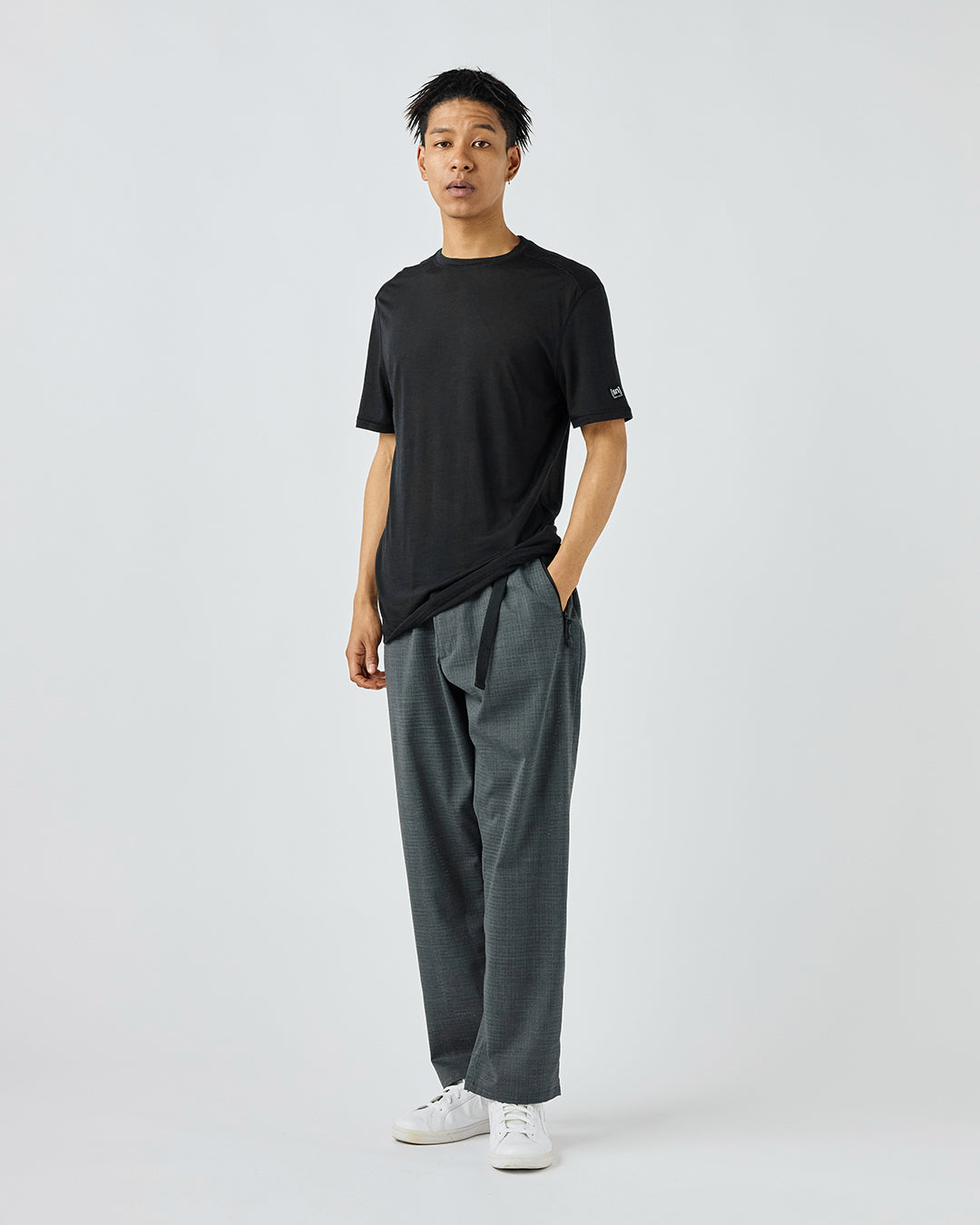 Mシエラ140Tシャツ メリノウールのクルーネック半袖ベースレイヤー