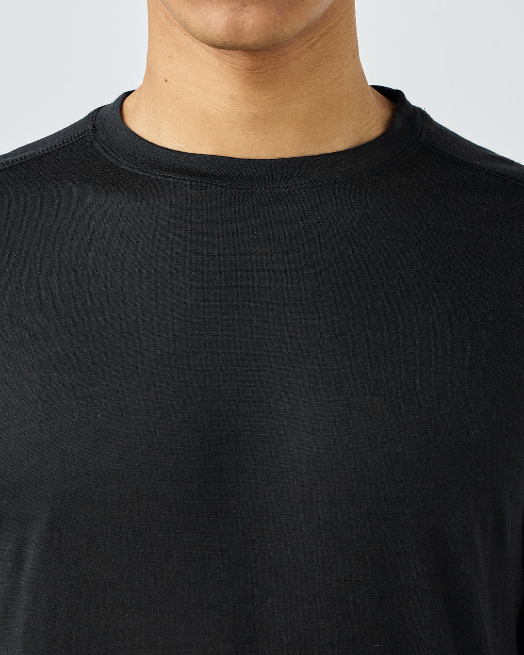 Mシエラ140Tシャツ メリノウールのクルーネック半袖ベースレイヤー