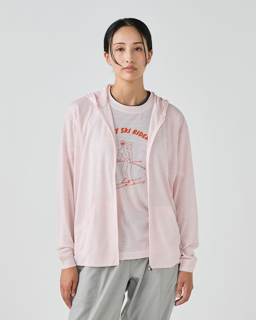 JP 140 エブリディ ジップアップ フーディー(ユニセックス) メンズ レディース メリノウール おすすめ おしゃれ 可愛い ランニング 登山 ヨガウェア