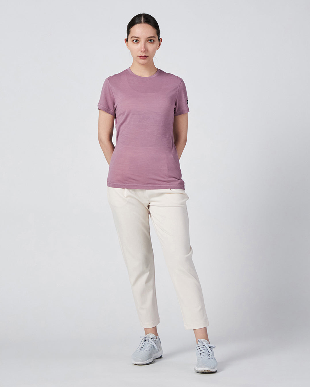 Wシエラ140Tシャツ メリノウールのクルーネック半袖のベースレイヤー