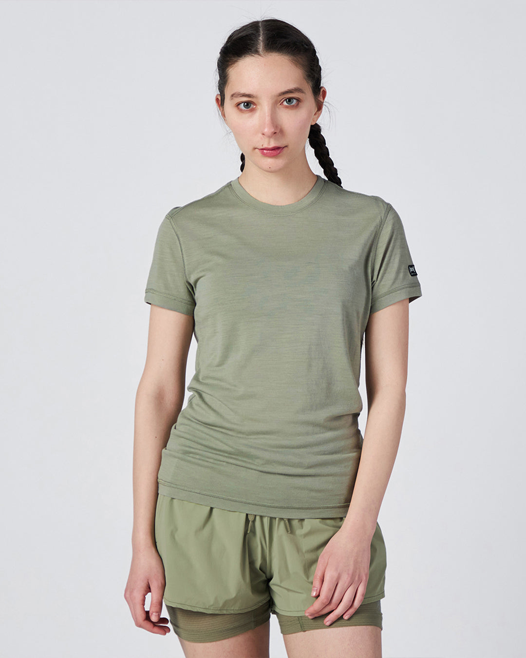 Wシエラ140Tシャツ メリノウールのクルーネック半袖のベースレイヤー