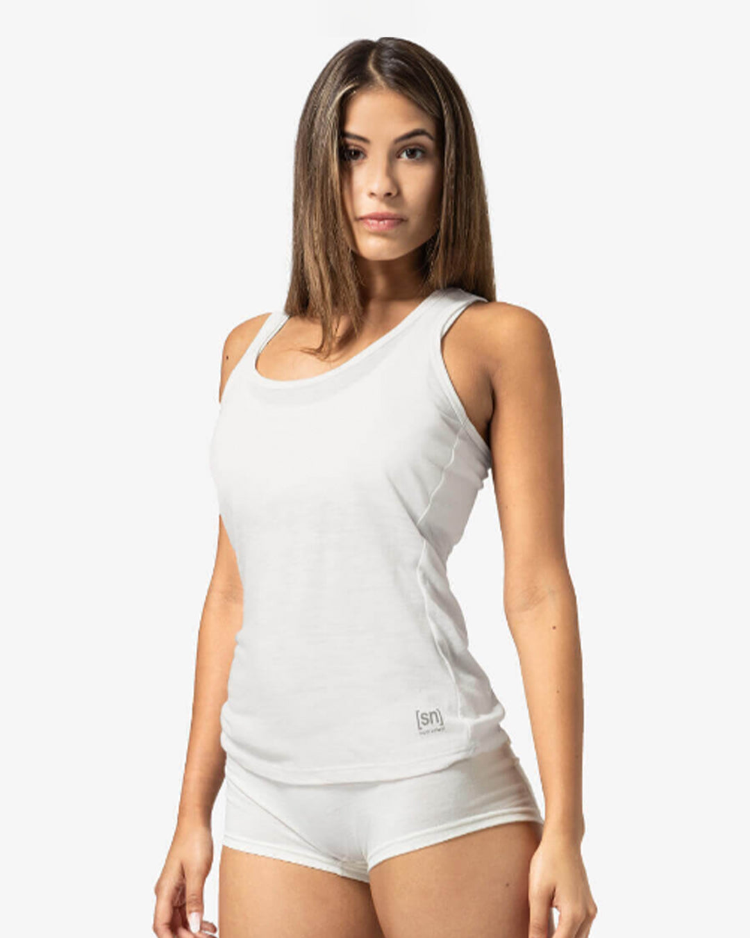 Wシエラ140Tシャツ メリノウールのタンクトップベースレイヤー