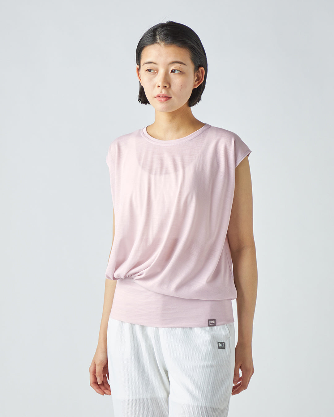 JP 140 ギャザー ルーズT メンズ レディース メリノウール おすすめ おしゃれ 可愛い ランニング 登山 ヨガウェア