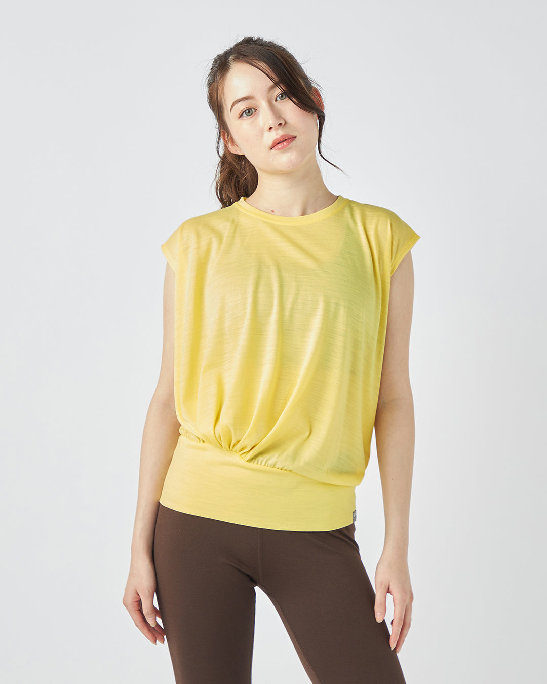 JP 140 ギャザー ルーズT メンズ レディース メリノウール おすすめ おしゃれ 可愛い ランニング 登山 ヨガウェア