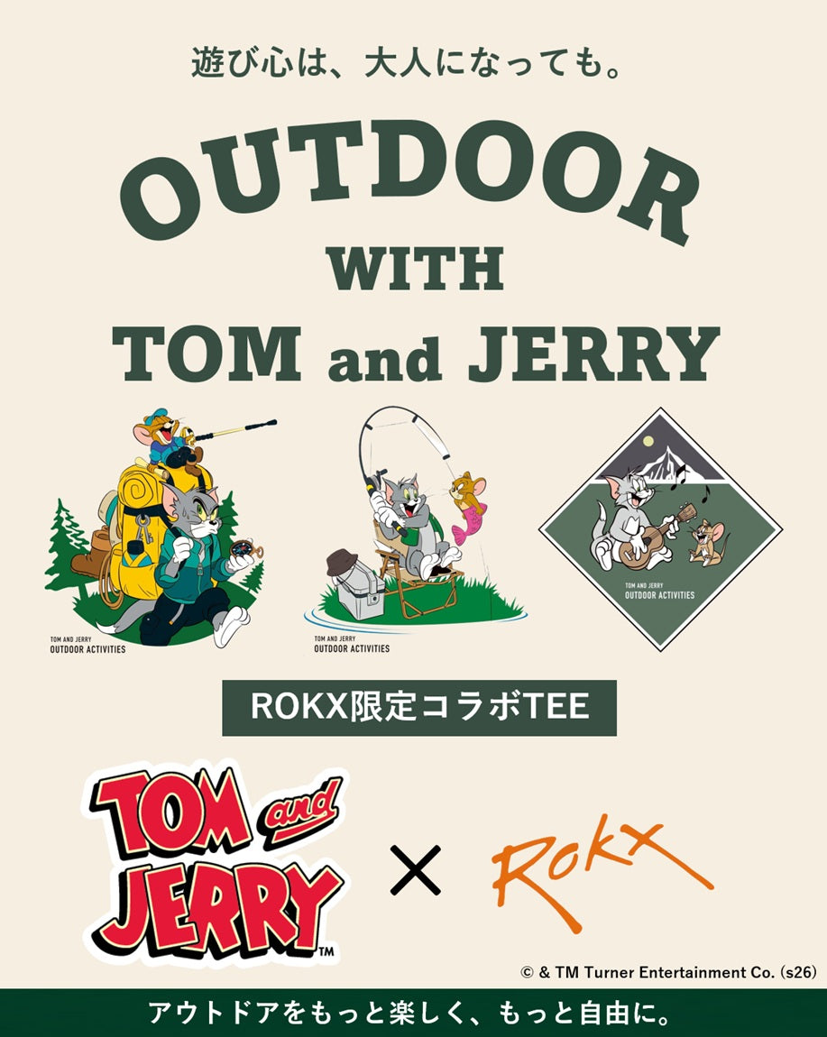 【ROKX】名作『トムとジェリー』とのコラボTEEが登場！