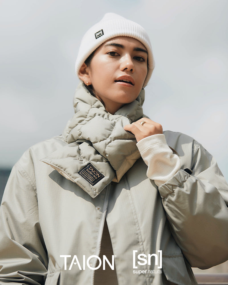 秋から春まで、気分に合わせて自在にスタイルを変化。TAION × [sn]