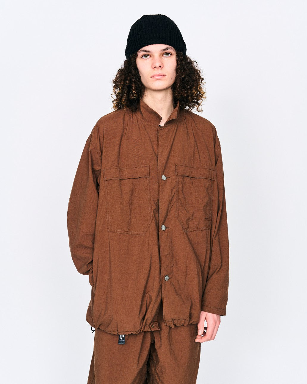 STONE  NYLON L ミリタリーシャツジャケット STONE ISLAND ストーンアイランド 23AW NO COLLAR JACKET 中綿