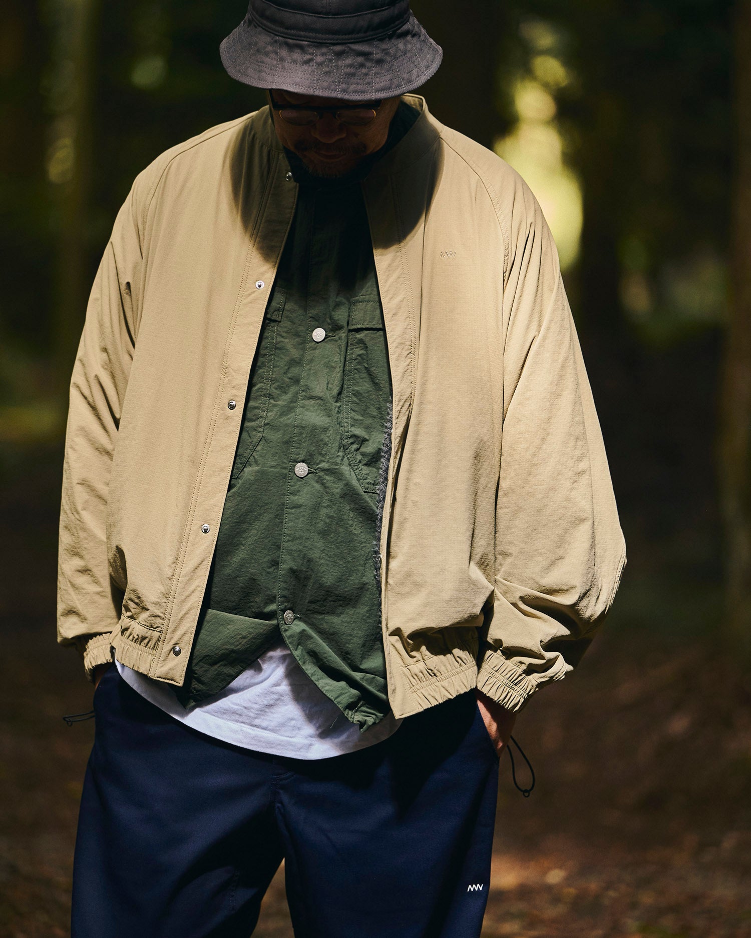 ジャケット・アウター papaiya SM スイングトップジャケット ナイロンリップ ポーラテック® アルファ