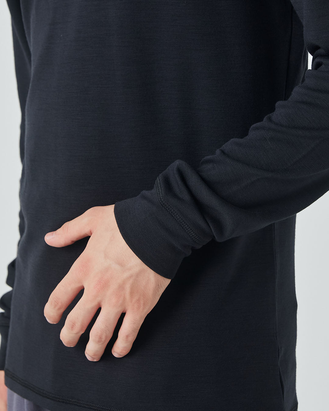 misbhv ブラックactive sportタートルネック Sport Active Wear Longsleeve Black