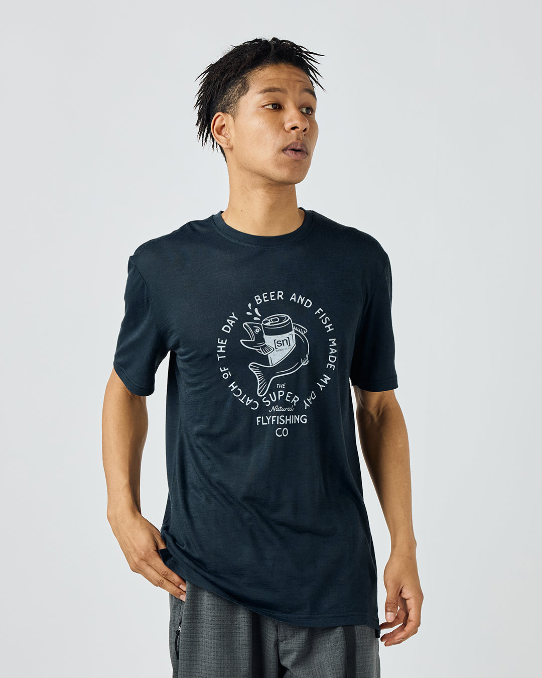 M ジュホズ ファイニスト Tシャツ | メリノウール 半袖 グラフィック