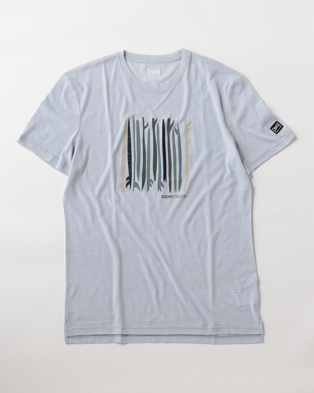 M サーフィン スポット Tシャツ | メリノウール 半袖 グラフィック