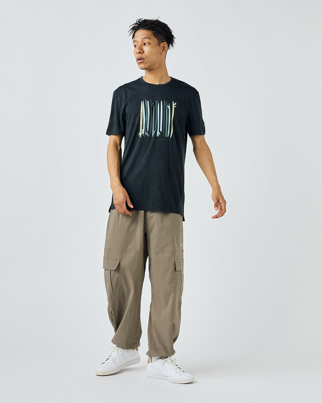 M サーフィン スポット Tシャツ | メリノウール 半袖 グラフィック