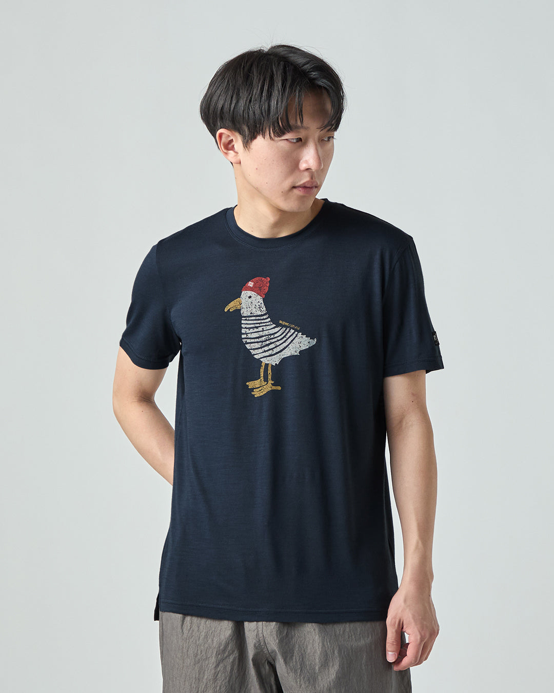 M ジョニー Tシャツ｜メリノウール ヨガ ピラティス ハイキング
