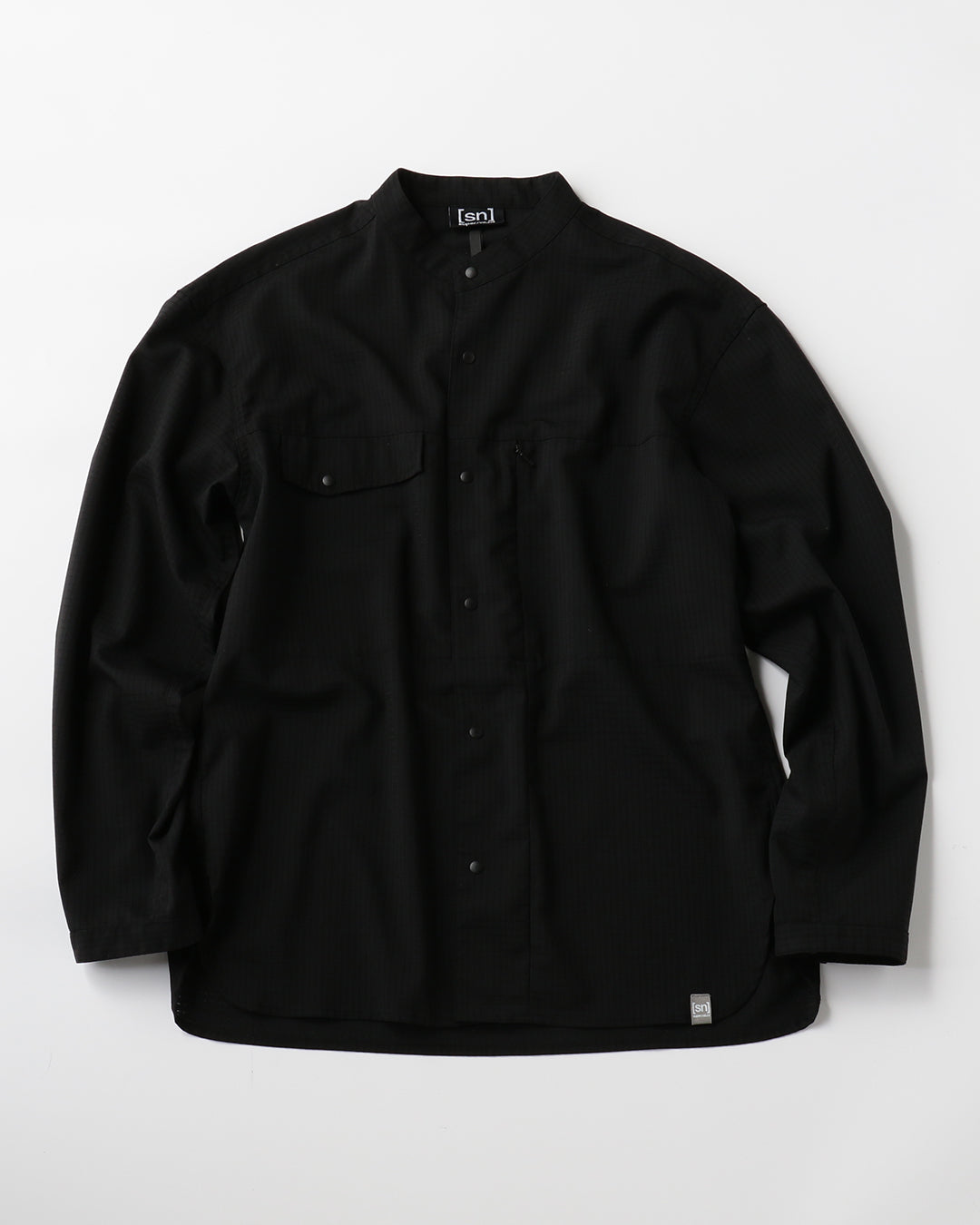 新品未使用　mybeautifullandlet ノーカラーシャツジャケット JP ウール ドットエア ノーカラー シャツジャケット(ユニ
