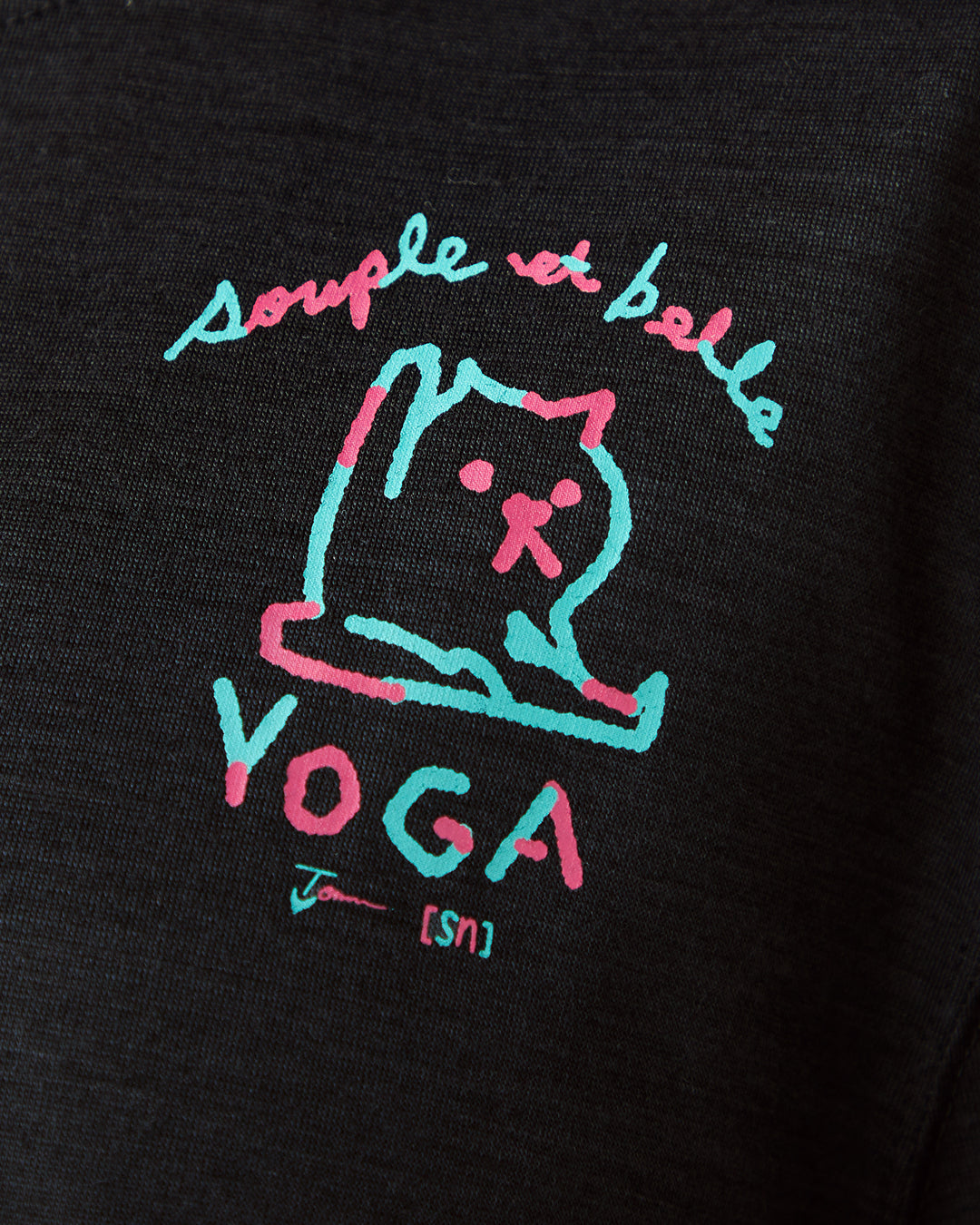 tomu×[sn] ヨガ プリント ショートスリーブ Tシャツ(ユニ