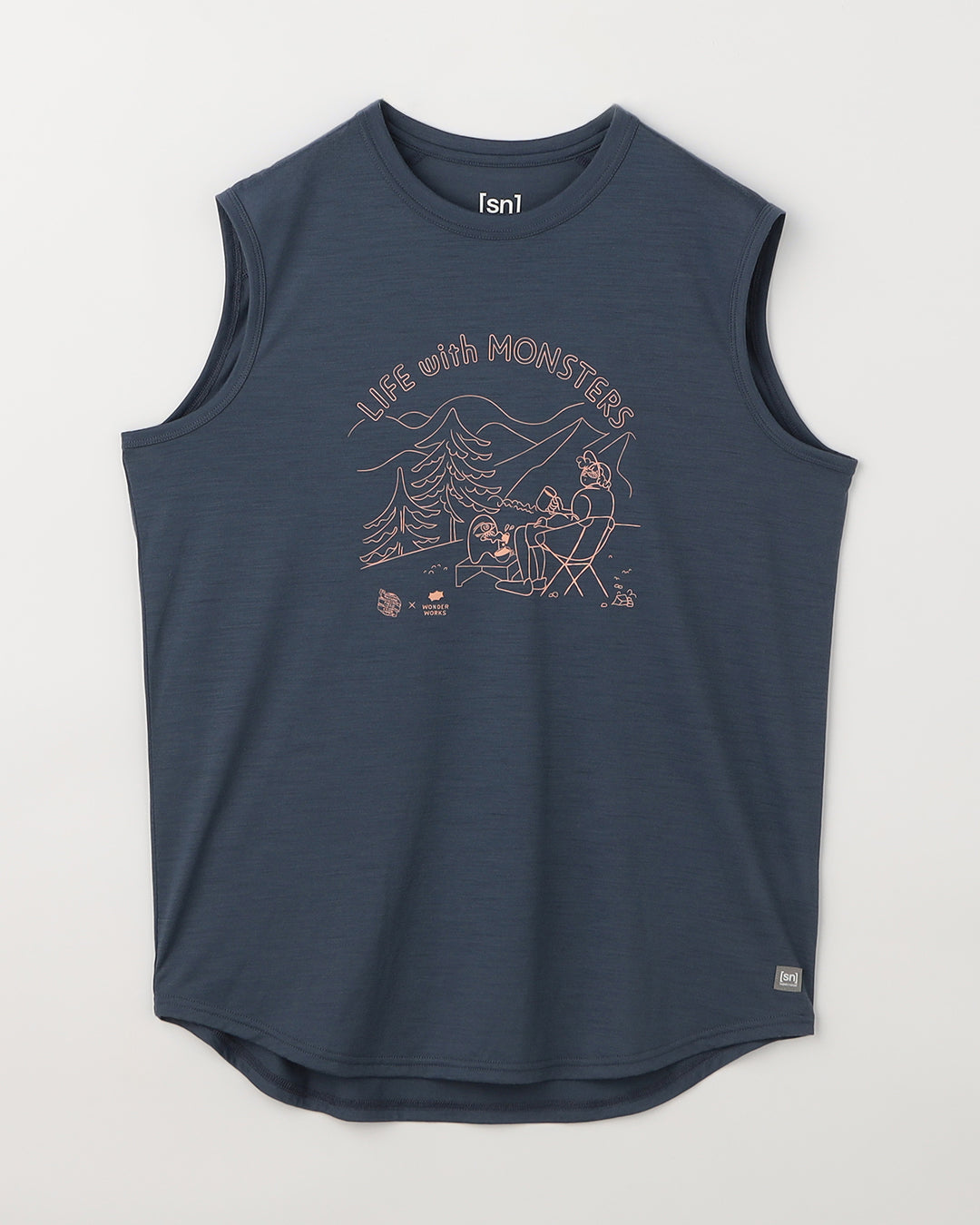 NFC × [sn] リフモン ノースリーブ Tシャツ(ユニセックス)｜メリノ