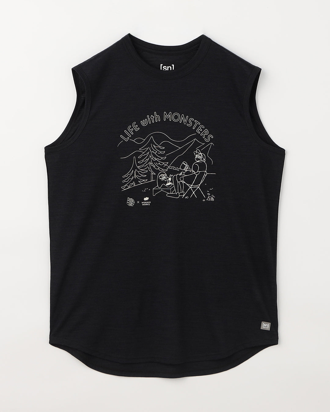 NFC × [sn] リフモン ノースリーブTシャツ(ユニセックス) XSサイズ NFC × [sn] リフモン ノースリーブ Tシャツ(ユニセックス)｜メリノ