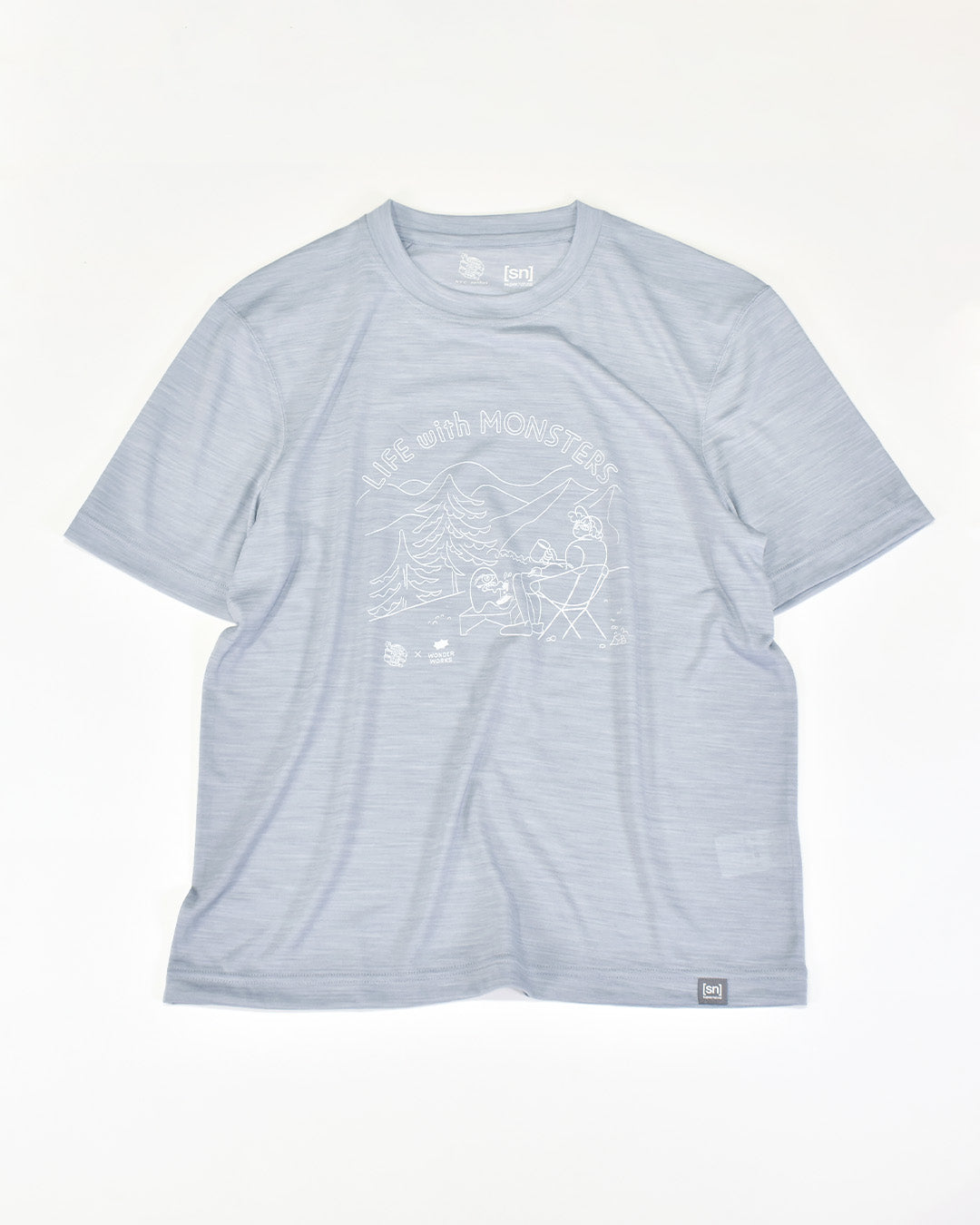 NFC × [sn] リフモン Tシャツ(ユニセックス）｜メリノウール