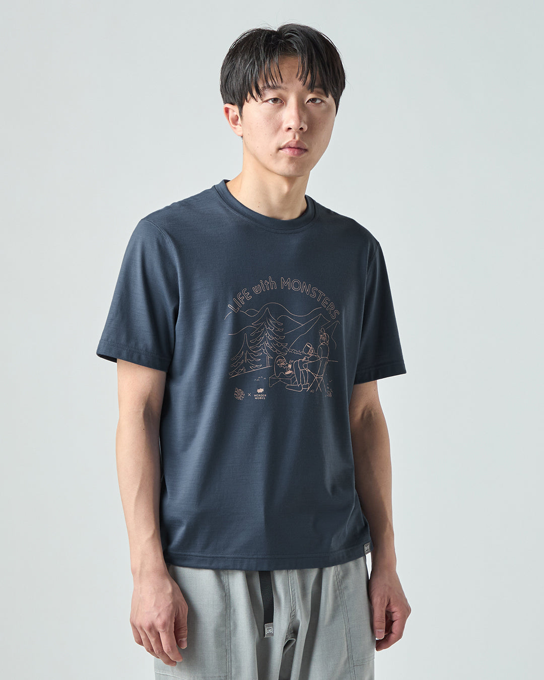 NFC × [sn] リフモン Tシャツ(ユニセックス）｜メリノウール