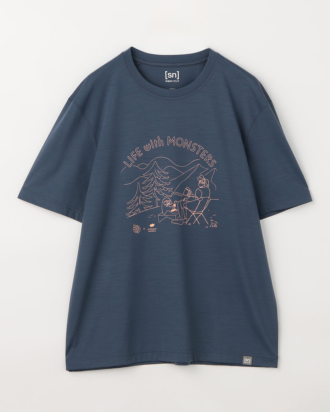 NFC × [sn] リフモン Tシャツ(ユニセックス）｜メリノウール