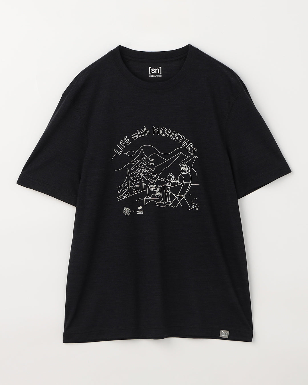 NFC × [sn] リフモン ノースリーブTシャツ(ユニセックス) XSサイズ NFC × [sn] リフモン Tシャツ(ユニセックス）｜メリノウール