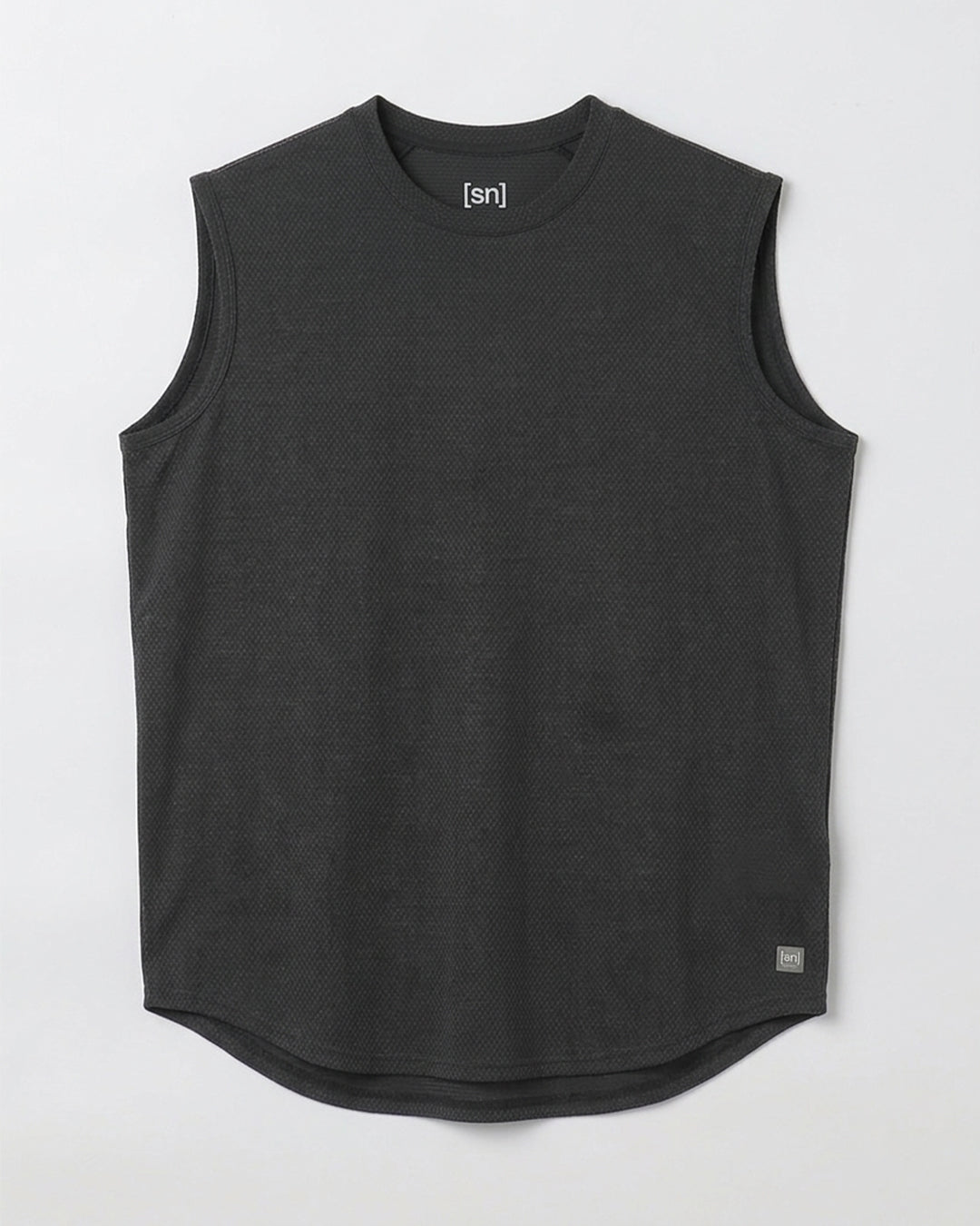 極美品　プラダスポーツ　ノースリーブ　Tシャツ　コットン100%　メッシュ　黒色 JP 135 ウールメッシュ アクティブ スリーブレス(ユニセックス