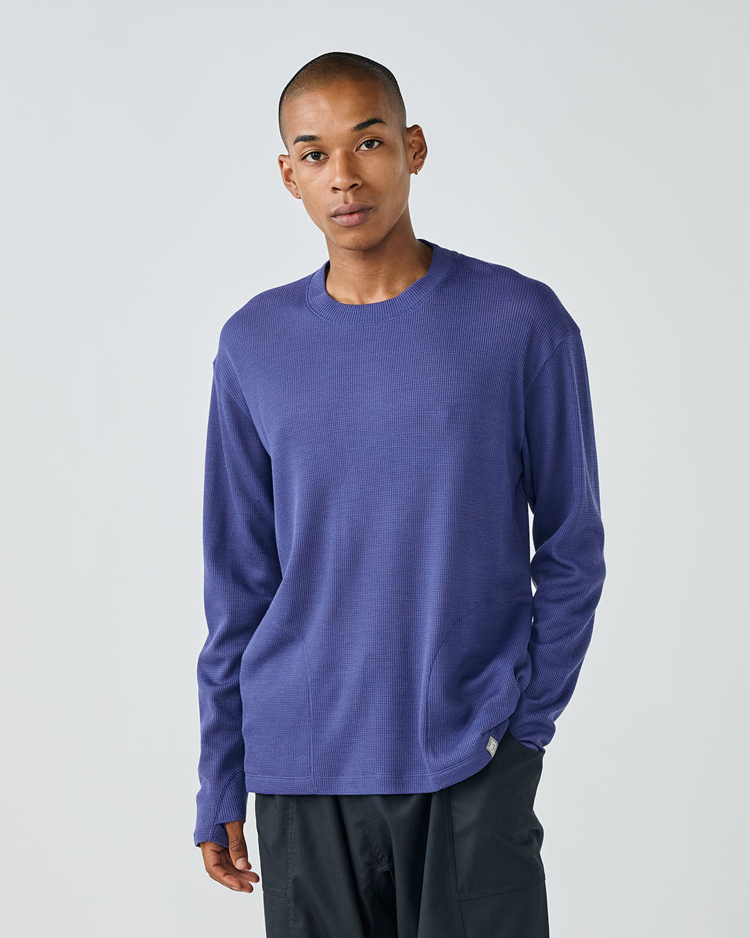 RUSSELL ATHLETICワッフルVネックブラックプルオーバーリブ/K30 RTC1qlF4iztkWBfQNXXW7mgexYhnTr