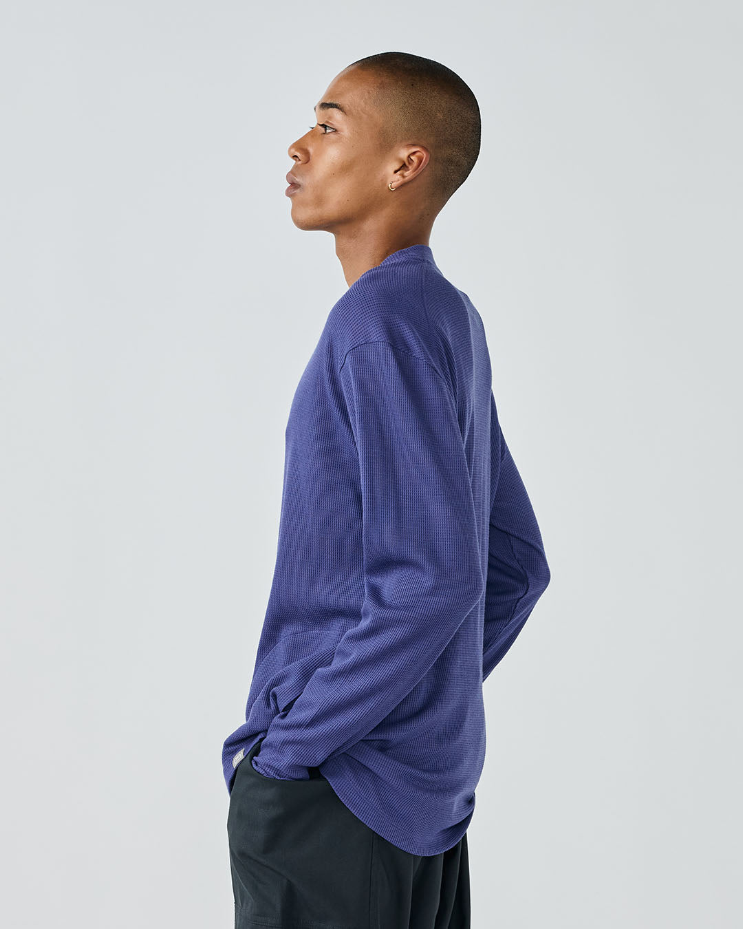 JP 190 ウールワッフル クルーネック ロングスリーブ2(ユニセックス