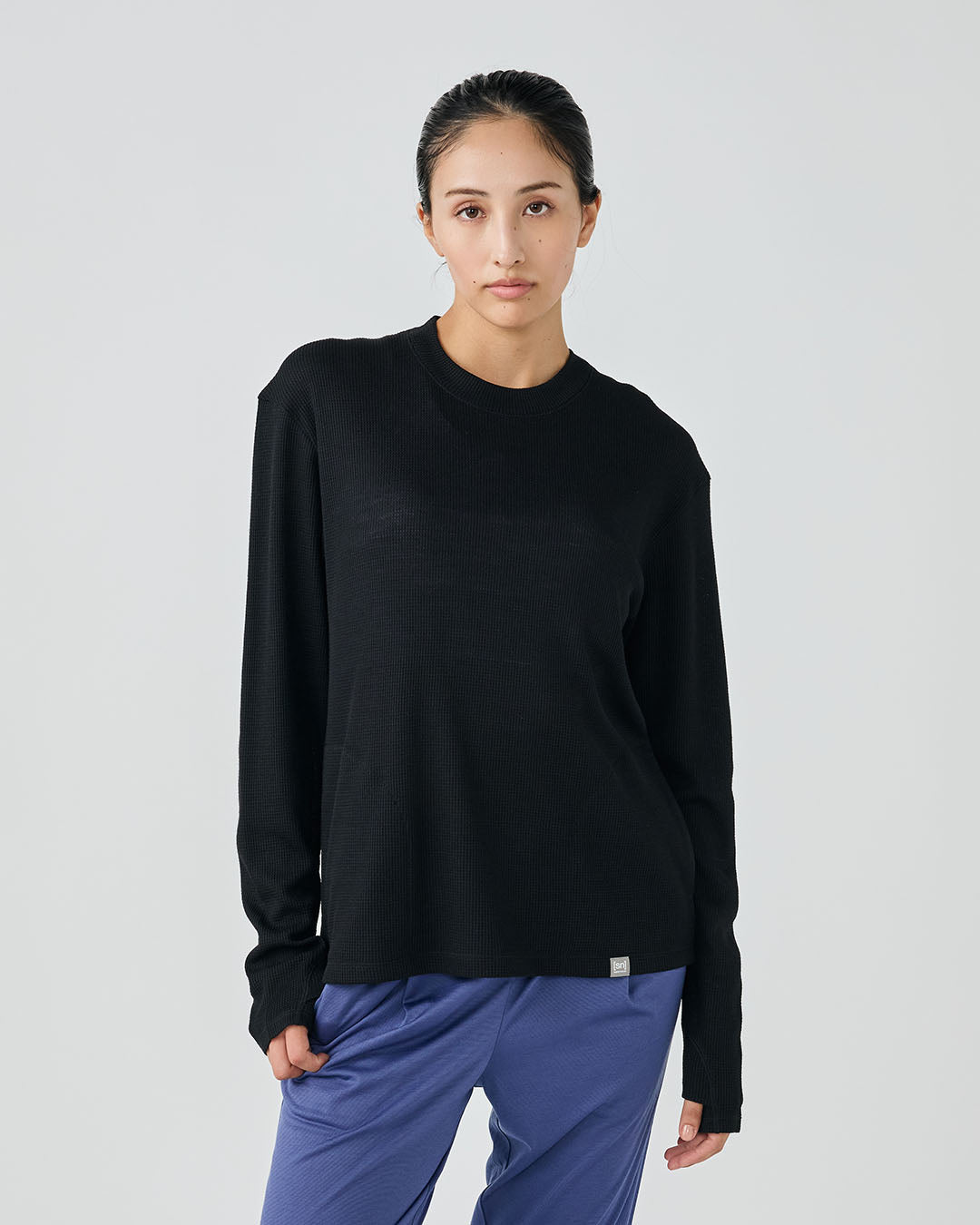 【HOMME】スノーワッフルビッグクルーネック+ロングパンツ JP 190 ワッフル クルーネック ロングスリーブ2(ユニセックス