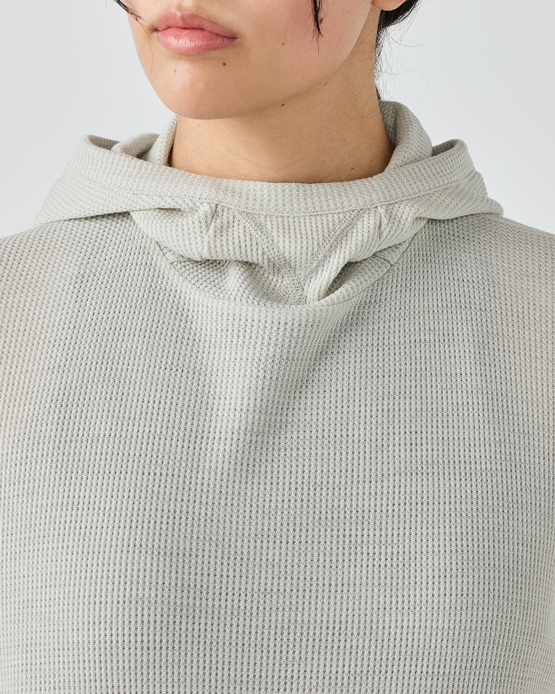 JP 190 ウールワッフル フーディー ロングスリーブ2(ユニセックス