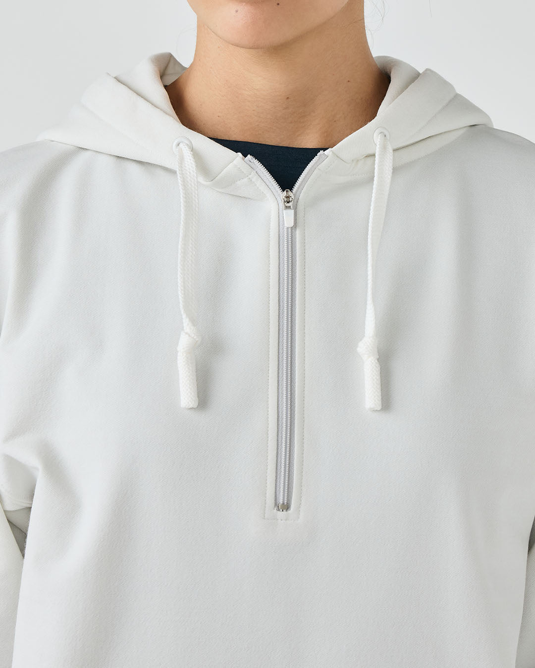 JP 210 ブラッシュド ハーフジップ フーディー(ユニセックス） – SNJ STORE