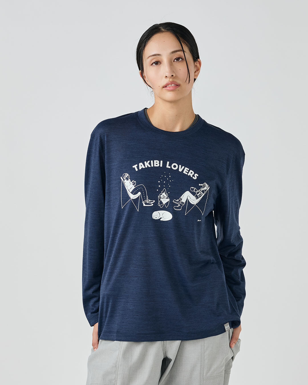 SRI.RAMANA.RITA .YOGUE×[sn] プリント ロングスリーブTシャツ – SNJ STORE