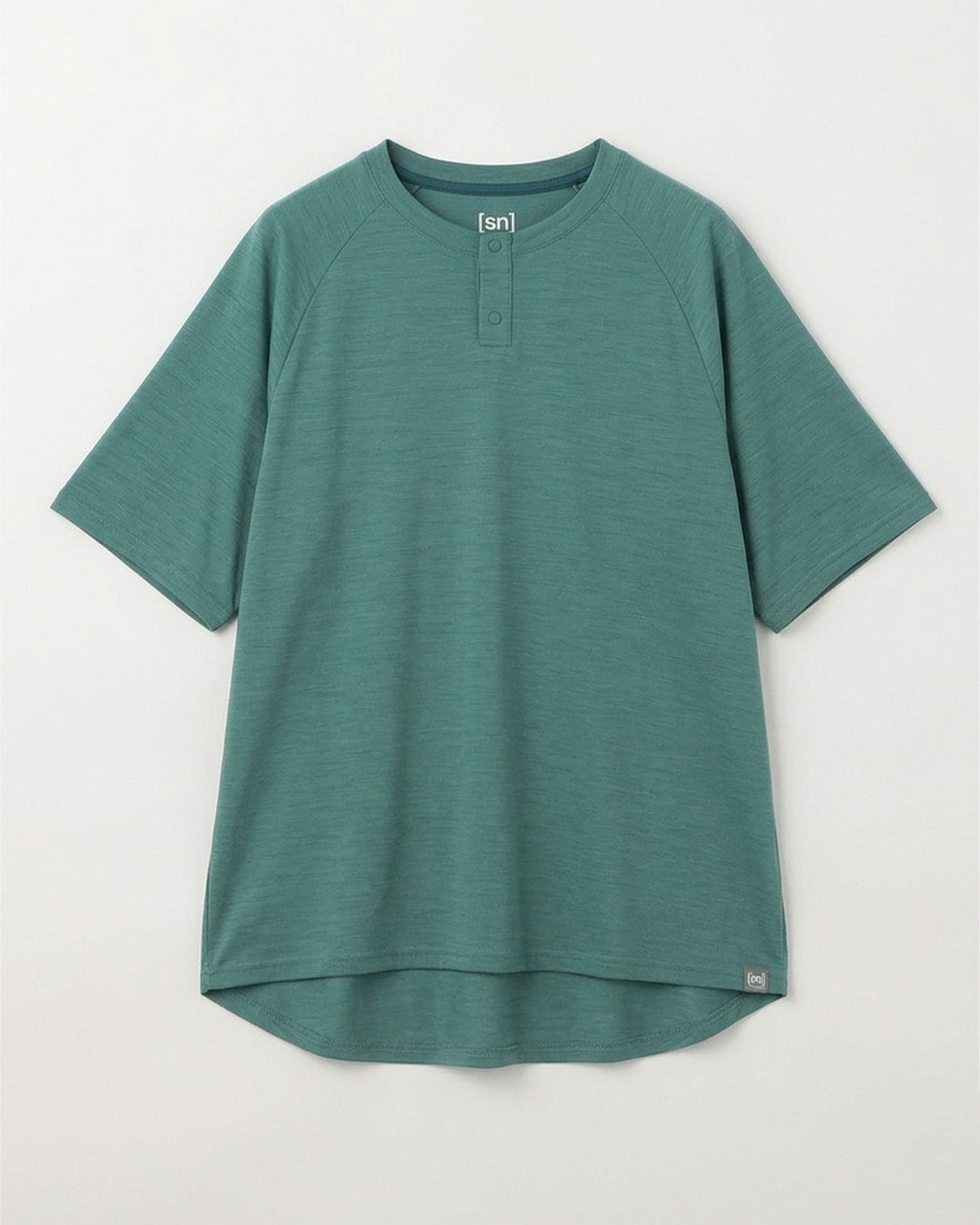 JP 140 スナップ ヘンリーネック ショートスリーブ Tシャツ(ユニ