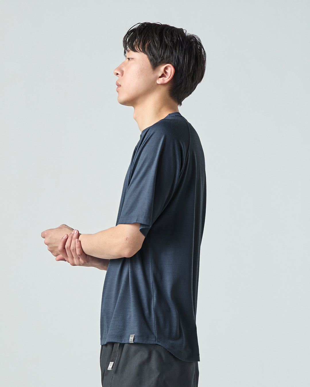 JP 140 スナップ ヘンリーネック ショートスリーブ Tシャツ(ユニ