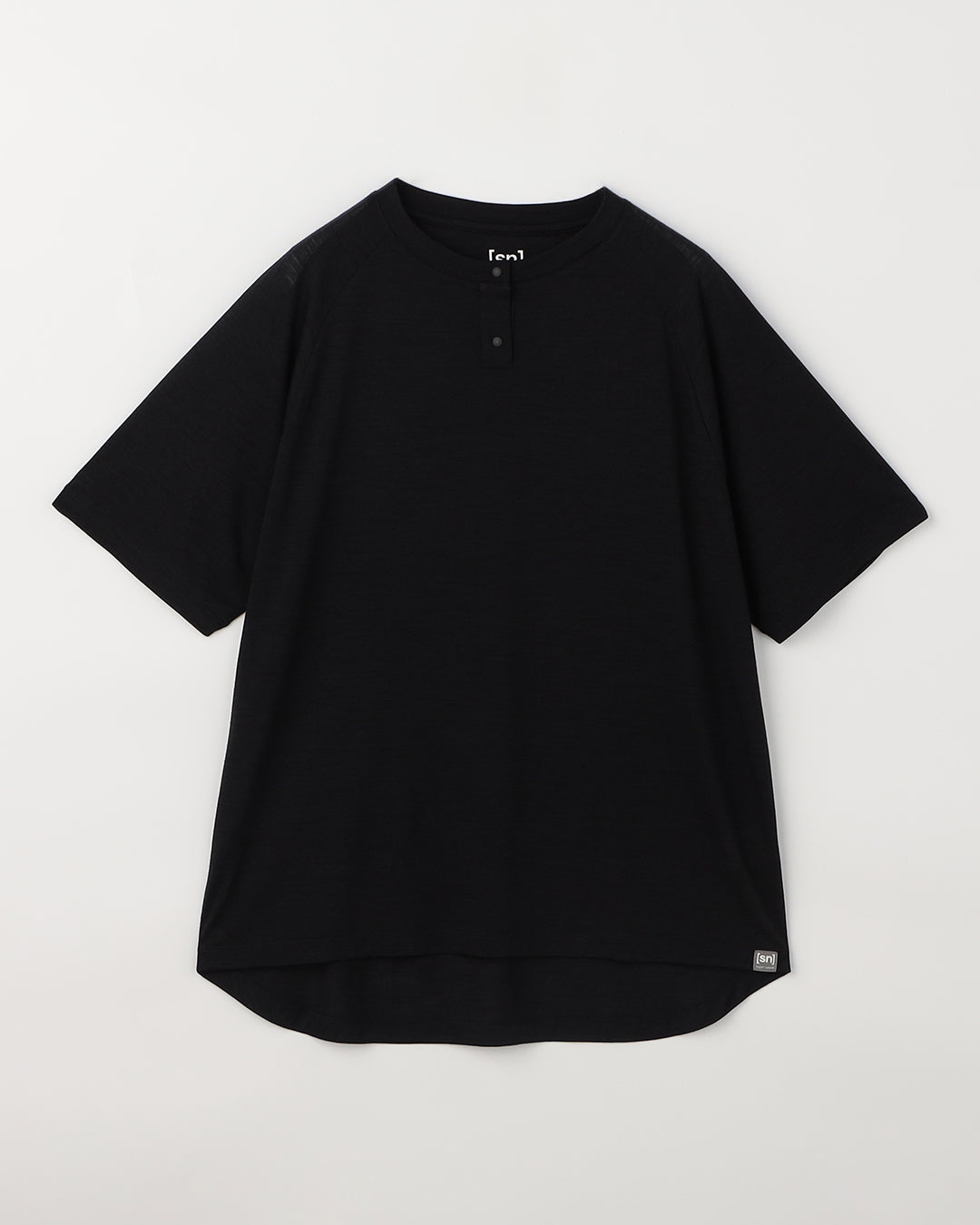 JP 140 スナップ ヘンリーネック ショートスリーブ Tシャツ(ユニ