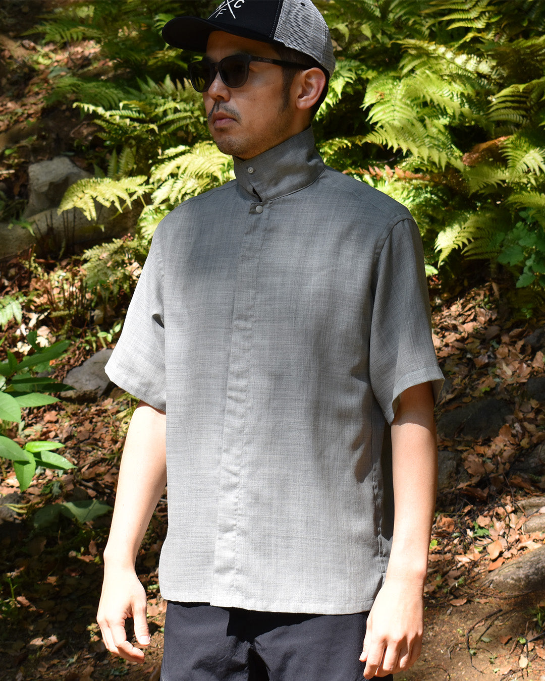 山旅×[sn] ウール フライフロント ショートスリーブ シャツ(ユニ