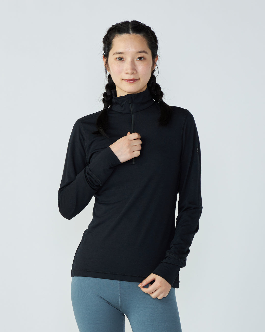 W ツンドラ175 ZIP 1/4 | メリノウール ベースレイヤー レディース