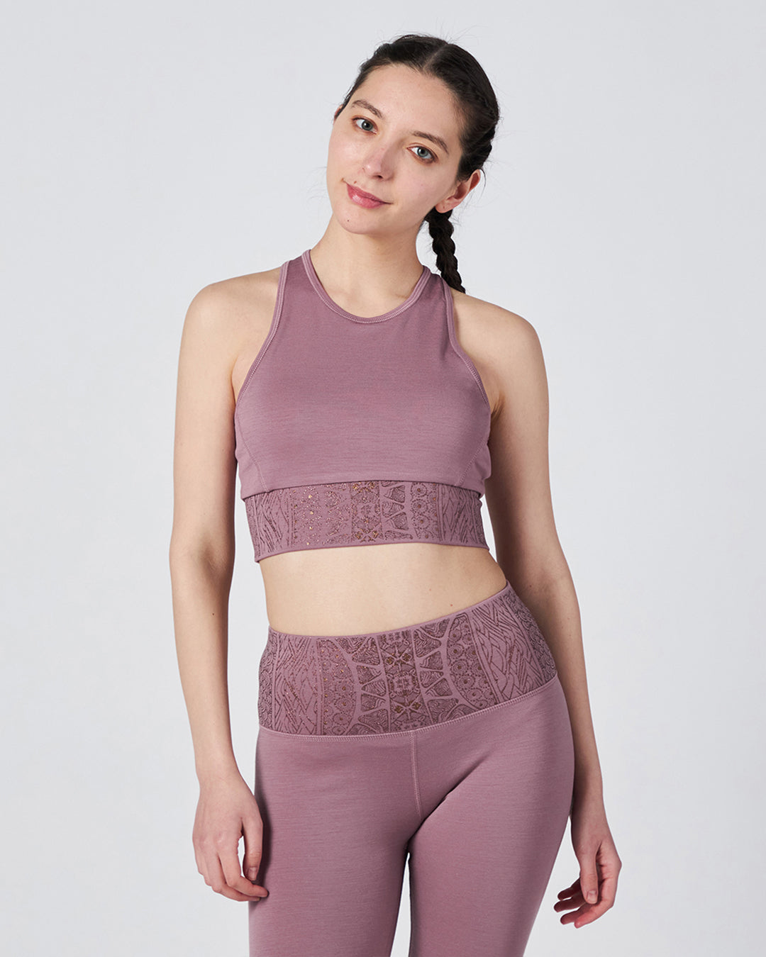 新品☆ Wellness Padded Rib Top　ブラウン　Sサイズ OUTLET】W アラベスク LF トップ – SNJ STORE
