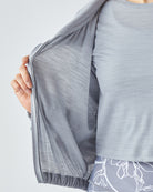 JP 140 オーバーサイズ ハイネック ジップアップ ショートジャケット メンズ レディース メリノウール おすすめ おしゃれ 可愛い ランニング 登山 ヨガウェア