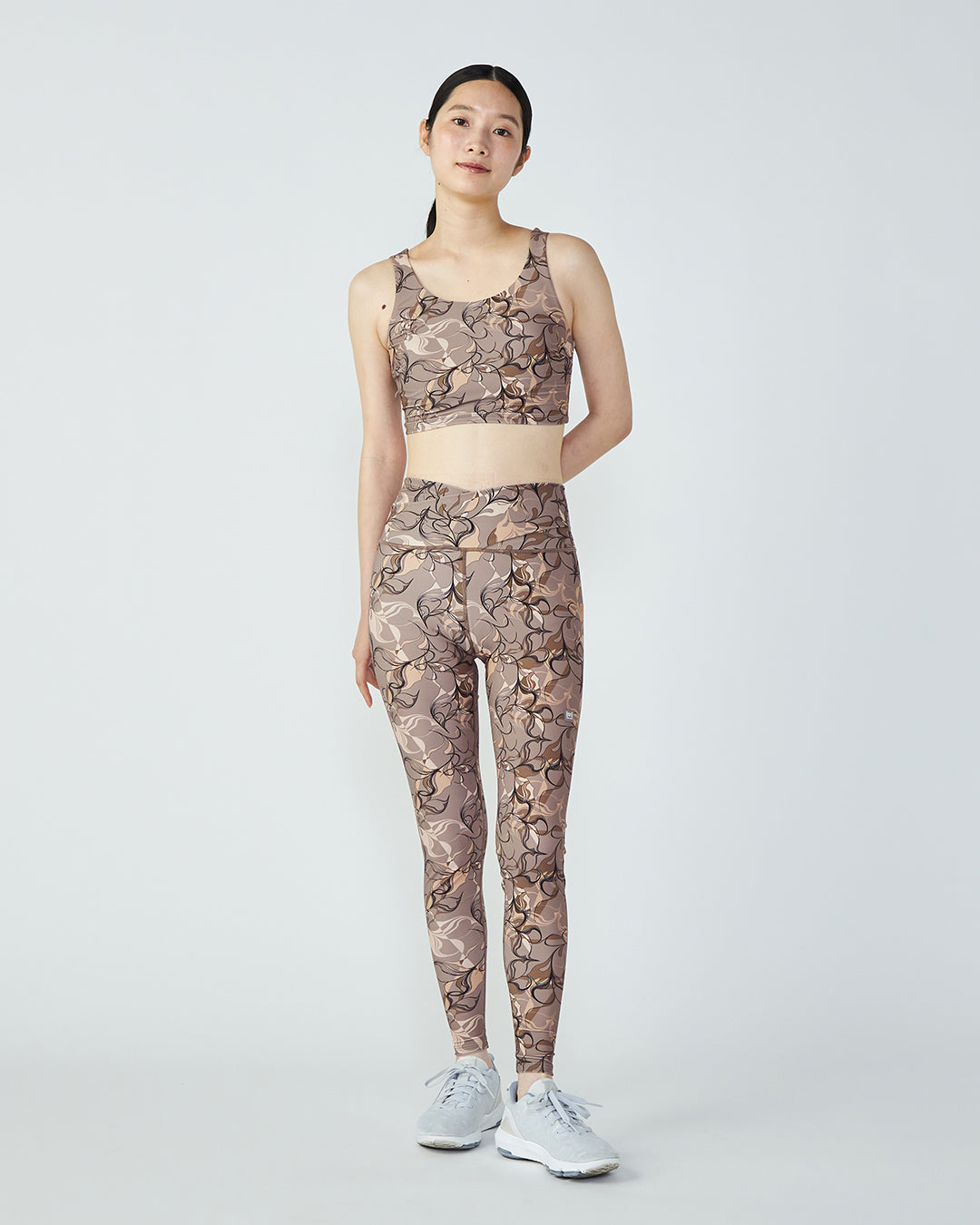 unoa ウノア 人気rose cat柄ヨガトップス　ブラトップ JP バッククロス プリント ブラトップ ｜ヨガ ランニング ピラティス